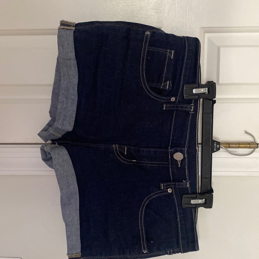 BDG cotton spandex rolled cuff shorts